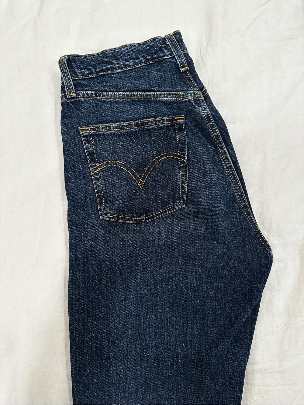 Levi's Dark Indigo Straight Leg Jeans - Picture 6 of 6